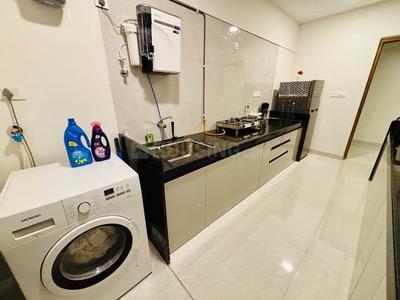 Kitchen Image of 1050 Sq.ft 2 BHK Apartment / Flat for rent in Sharnam Residency, Zadeshwar Bharuch for Rs. 15000