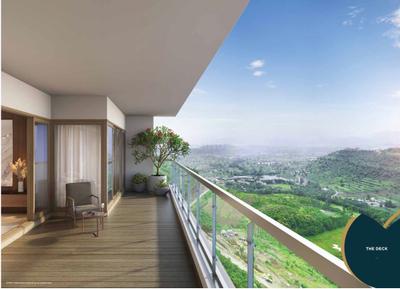 Balcony Image of 1876 Sq.ft 3 BHK Apartment / Flat for sale in Shapoorji Vanaha, Bavdhan Pune for Rs. 15500000