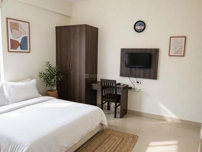Bedroom Image of 550 Sq.ft 1 BHK Builder Floor for rent in Halasuru Bengaluru for Rs. 27500