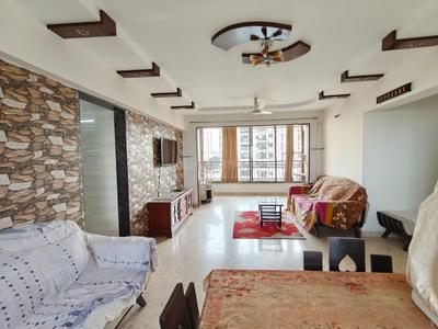 Hall Image of 1415 Sq.ft 3 BHK Apartment / Flat for rent in Regaliaa Swastik Regalia, Hiranandani Estate Thane for Rs. 52000