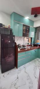 Kitchen Image of 670 Sq.ft 2 BHK Apartment / Flat for rent in Airoli Navi Mumbai for Rs. 52000