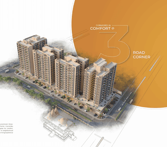 Image of 1683 Sq.ft 2 BHK Apartment / Flat for sale in Sargasan, Gandhinagar for Rs. 6545000