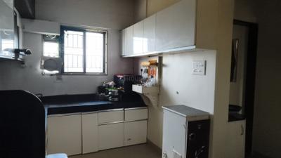 Kitchen Image of 600 Sq.ft 1 BHK Apartment / Flat for sale in Magarpatta Heliconia, Hadapsar Pune for Rs. 8300000