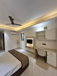 Bedroom Image of 600 Sq.ft 1 RK Apartment / Flat for rent in Gopalbari Jaipur for Rs. 35000