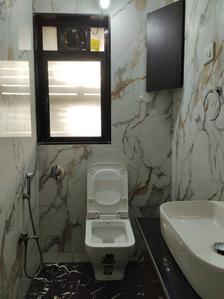 Common Bathroom Image of 1550 Sq.ft 3 BHK Apartment / Flat for rent in Samarth Aangan, Andheri West Mumbai for Rs. 160000
