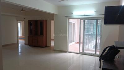 Living Room Image of 1499 Sq.ft 3 BHK Apartment / Flat for rent in Janhavi Meadows, Akshayanagar Bengaluru for Rs. 29000