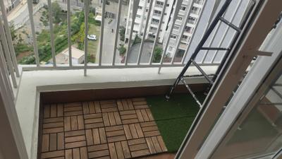 Balcony Image of 665 Sq.ft 1 BHK Apartment / Flat for rent in Eden Park At The Prestige City, Sarjapur Bengaluru for Rs. 32000