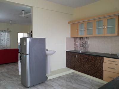 Kitchen Image of 1250 Sq.ft 2 BHK Apartment / Flat for rent in Akshay, Mahadevapura Bengaluru for Rs. 33000