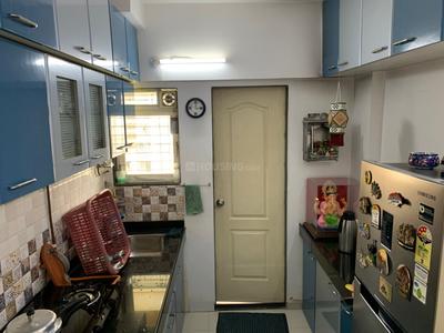 Kitchen Image of 550 Sq.ft 1 BHK Apartment / Flat for rent in Cosmos Orchid, Kasarvadavali Thane for Rs. 28000