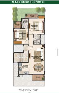 Image of 1024 Sq.ft 2 BHK Builder Floor for sale in Signature Global Park 2 And 3, Sector 36, Sohna for Rs. 9900000