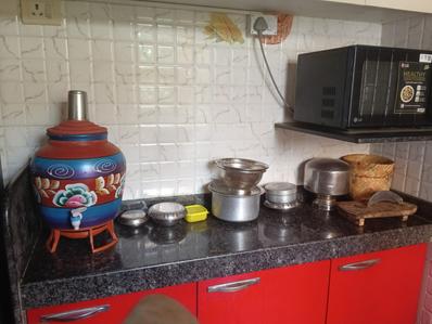 Kitchen Image of 440 Sq.ft 1 BHK Apartment / Flat for sale in Vastu Shree Krupa Apartment, Sagarli Gaon Thane for Rs. 4200000