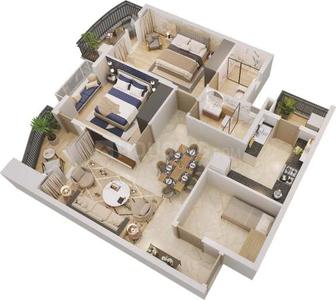 Image of 1650 Sq.ft 3 BHK Apartment / Flat for sale in Jashn Elevate Phase 3, Sushant Golf City, Lucknow for Rs. 14800000