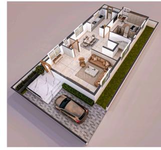 Floor Plan Image of 2150 Sq.ft 3 BHK Villa for sale in Rudrampeta Anantapur for Rs. 11500000