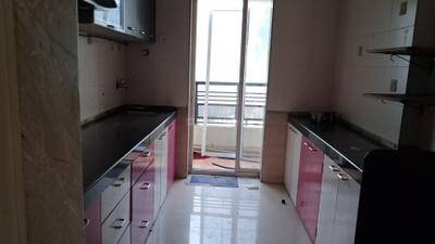 Kitchen Image of 1200 Sq.ft 3 BHK Apartment / Flat for rent in Srishti Synchronicity, Powai Mumbai for Rs. 110000