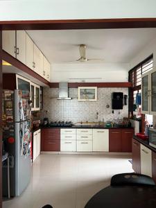 Kitchen Image of 2000 Sq.ft 3 BHK Penthouse for sale in Deep Indraprasth 5, Prahlad Nagar Ahmedabad for Rs. 21000000