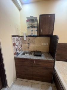 Kitchen Image of 700 Sq.ft 1 RK Penthouse for rent in Raja Park Jaipur for Rs. 18000