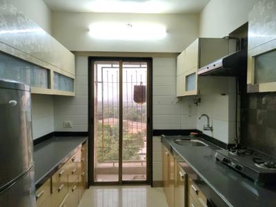 Kitchen Image of 955 Sq.ft 2 BHK Apartment / Flat for rent in Madhav Palacia, Hiranandani Estate Thane for Rs. 35000