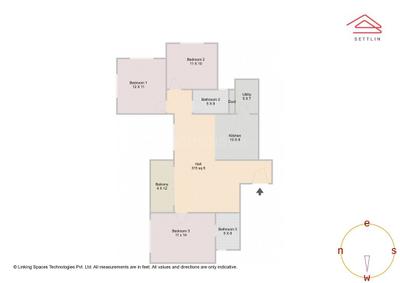 Image of 1371 Sq.ft 3 BHK Apartment / Flat for sale in Concorde Auriga by Concorde Housing Corporation Pvt. Ltd., Medahalli, Bengaluru for Rs. 16000000