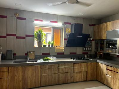 Kitchen Image of 1800 Sq.ft 4 BHK Penthouse for sale in Ascon Surya Green View, Vesu Surat for Rs. 22000000
