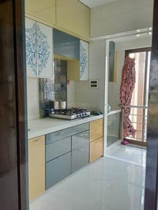 Kitchen Image of 990 Sq.ft 3 BHK Apartment / Flat for rent in Runwal Anthurium, Mulund West Mumbai for Rs. 105000