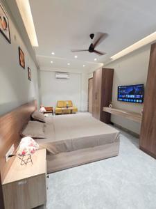 Bedroom Image of 750 Sq.ft 1 RK Studio for rent in Sector 30 Gurgaon for Rs. 28000