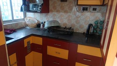 Kitchen Image of 948 Sq.ft 2 BHK Apartment / Flat for sale in Baguiati Kolkata for Rs. 4400000