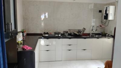 Kitchen Image of 1100 Sq.ft 3 BHK Apartment / Flat for rent in K Ville, Ravet Pune for Rs. 30000