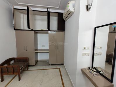 Kitchen Image of 450 Sq.ft 1 BHK Builder Floor for rent in Lajpat Nagar New Delhi for Rs. 32000