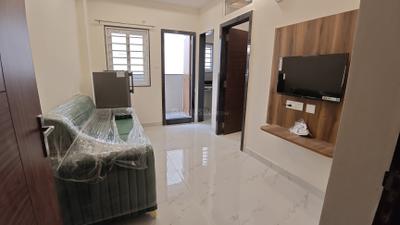 Living Room Image of 800 Sq.ft 1 BHK Apartment / Flat for rent in Kondapur Hyderabad for Rs. 25000