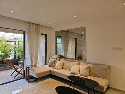 Living Room Image of 1780 Sq.ft 3 BHK Apartment / Flat for rent in Marvel Citrine, Kharadi Pune for Rs. 55000