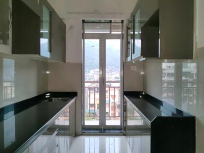Kitchen Image of 800 Sq.ft 2 BHK Apartment / Flat for sale in The Evergreen Heights, Kalwa Thane for Rs. 12500000