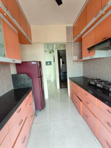 Kitchen Image of 1200 Sq.ft 2 BHK Apartment / Flat for rent in Proviso Sai Proviso Aashlesha, Kopar Khairane Navi Mumbai for Rs. 85000