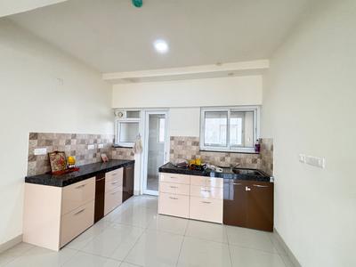Kitchen Image of 1450 Sq.ft 3 BHK Apartment / Flat for rent in Puravankara Purva Silversands Phase 1 Building 4 To 9, Mundhwa Pune for Rs. 45000