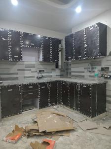 Kitchen Image of 650 Sq.ft 2 BHK Builder Floor for sale in Khanpur New Delhi for Rs. 4800000