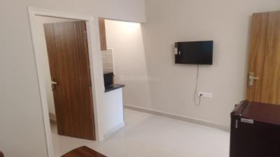 Living Room Image of 450 Sq.ft 1 BHK Apartment / Flat for rent in Nagavara Bengaluru for Rs. 23000