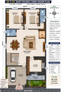 Image of 1650 Sq.ft 2 BHK Independent House for sale in Risali, Bhilai for Rs. 6500000