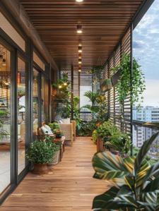 Balcony Image of 4078 Sq.ft 4 BHK Apartment / Flat for sale in Anantara Alpines, Thaltej Ahmedabad for Rs. 31500000