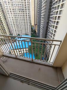 Balcony Image of 550 Sq.ft 1 BHK Apartment / Flat for rent in Puraniks Grand Central, Thane West Thane for Rs. 26500