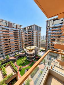 Balcony Image of 3000 Sq.ft 4 BHK Apartment / Flat for rent in Nysa Crosswind, Bhayli Vadodara for Rs. 75000