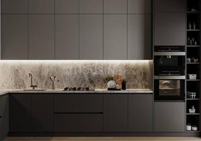 Kitchen Image of 1500 Sq.ft 3 BHK Apartment / Flat for sale in Transcon Triumph, Andheri West Mumbai for Rs. 42000000