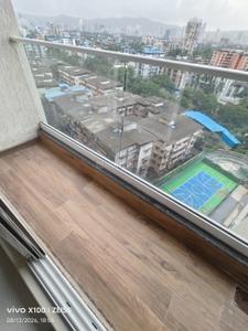Balcony Image of 700 Sq.ft 1 BHK Apartment / Flat for rent in Ashar Arize, Kalwa Thane for Rs. 27000