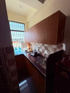 Kitchen Image of 450 Sq.ft 1 RK Apartment / Flat for rent in Sushilpura Jaipur for Rs. 14000