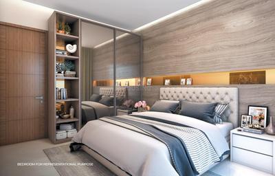 Bedroom Image of 1261 Sq.ft 4 BHK Apartment / Flat for sale in Purva Clermont, Chembur Mumbai for Rs. 56500000
