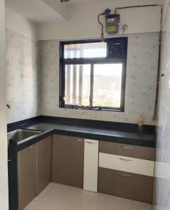 Kitchen Image of 580 Sq.ft 1 BHK Apartment / Flat for rent in Chandak Nischay, Dahisar East Mumbai for Rs. 33000