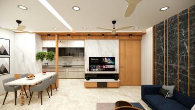 Hall Image of 2550 Sq.ft 3 BHK Apartment / Flat for rent in Vinayak Courtyard , PDPU Road Gandhinagar for Rs. 49000
