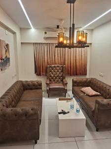 Hall Image of 1500 Sq.ft 3 BHK Apartment / Flat for rent in Shivshakti Royal Glory, Vaishno Devi Circle Ahmedabad for Rs. 37000