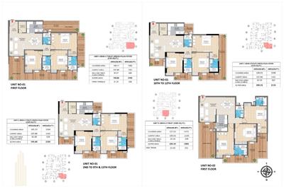 Image of 1807 Sq.ft 3 BHK Apartment / Flat for sale in Zenith Vista, Vrindavan Yojana, Lucknow for Rs. 11500000