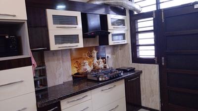 Kitchen Image of 1800 Sq.ft 3 BHK Builder Floor for rent in Raja Park Jaipur for Rs. 40000