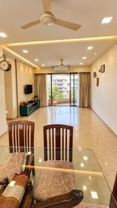 Hall Image of 1300 Sq.ft 3 BHK Apartment / Flat for rent in Thane West Thane for Rs. 80000
