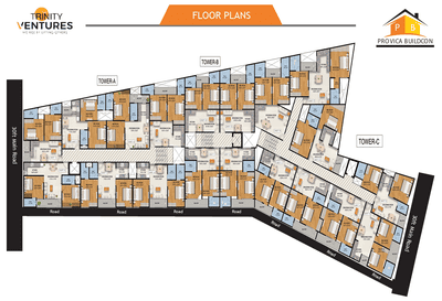 Image of 1100 Sq.ft 2 BHK Apartment / Flat for sale in Trinity Provica Dream Valley, Sector 72, Noida for Rs. 5400000